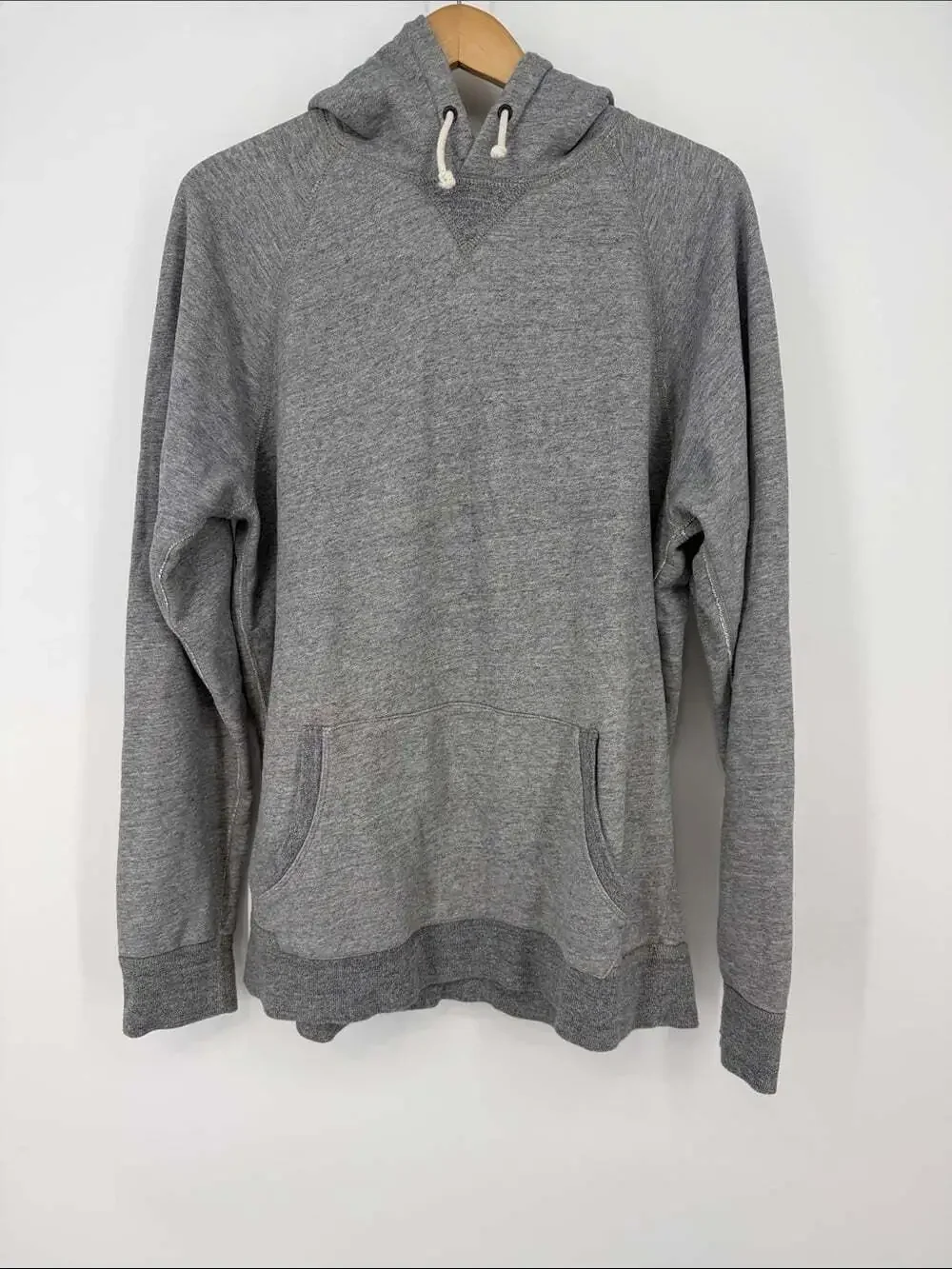 J. Crew Vintage Fleece Hoodie in Light Gray Size XL
